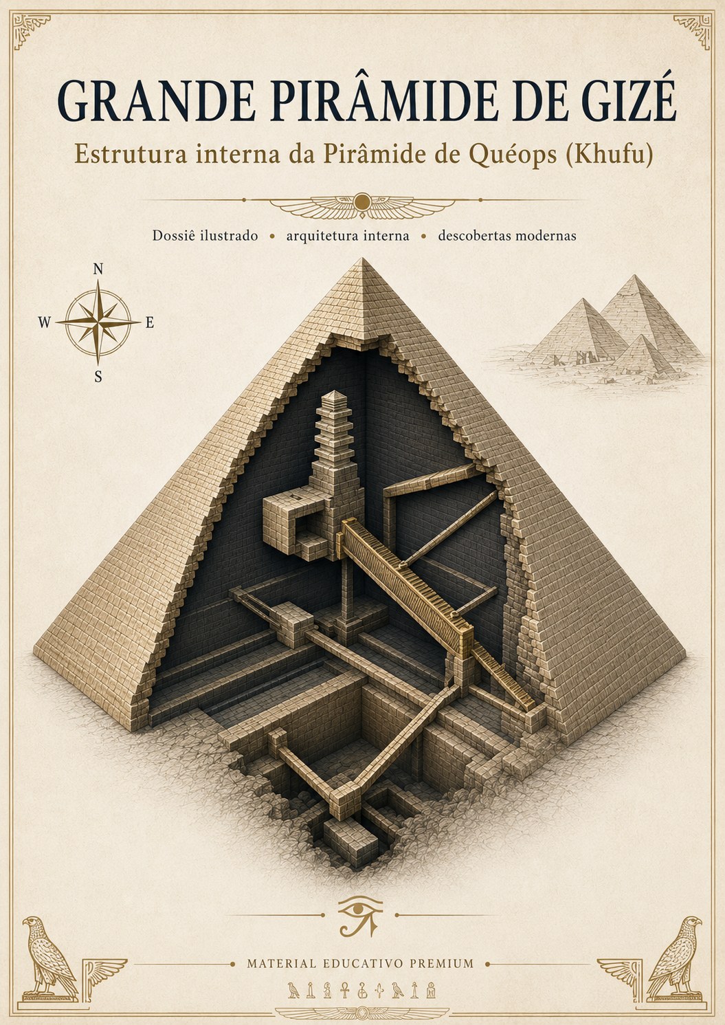 Capa do dossiê da Grande Pirâmide de Gizé